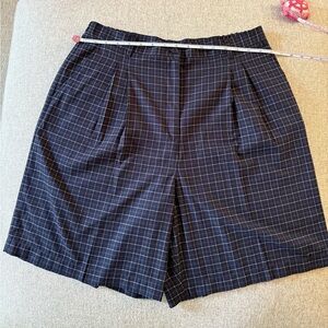 Karen Scott vintage Navy Checkered Women's Shorts